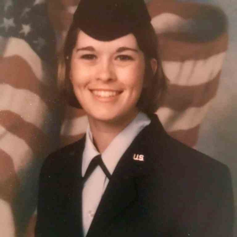 Talent Acquisition lead Alena Schmidt in the military